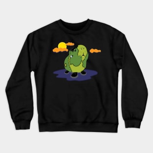 Funny Halloween Frankenstein Monster Guinea Pig, Cavy Crewneck Sweatshirt